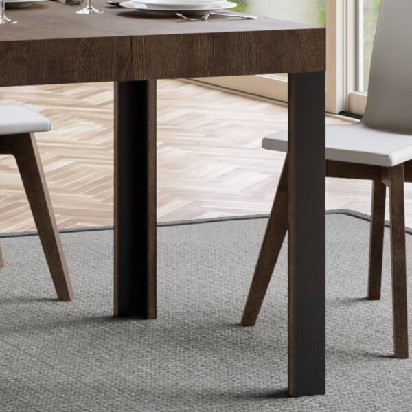 Tavolo allungabile 70x110/194 cm Linea telaio Antracite