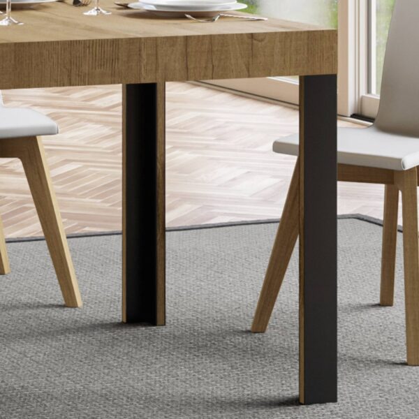 Tavolo allungabile 90x130/234 cm Linea telaio Antracite