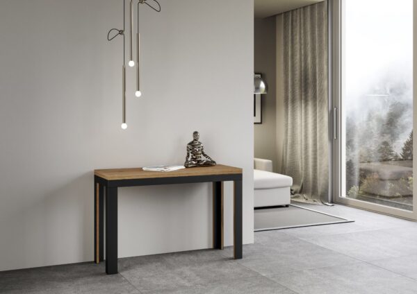 Tavolo apribile 120x45/90 cm Linea Double telaio Antracite