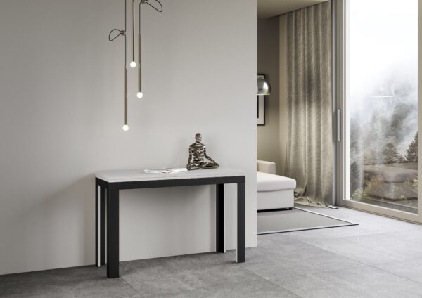 Tavolo apribile 120x45/90 cm Linea Double telaio Antracite