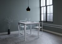 Tavolo apribile 90x90/180 cm Olanda Libra telaio Grigio