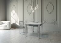 Tavolo apribile 90x90/180 cm Impero Librox telaio Grigio