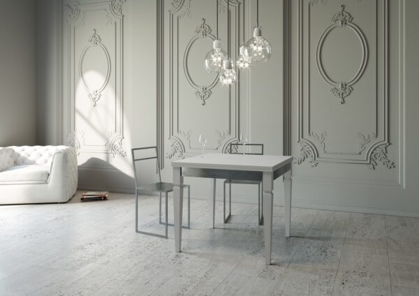 Tavolo apribile 90x90/180 cm Impero Librox telaio Grigio