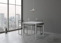 Tavolo apribile 90x90/180 cm Sciabola Librox telaio Grigio
