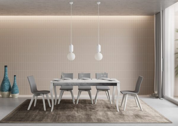 Tavolo allungabile 90x160/264 cm Olanda Iron telaio Grigio