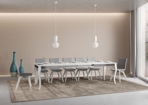 Tavolo allungabile 90x160/264 cm Olanda Iron telaio Grigio