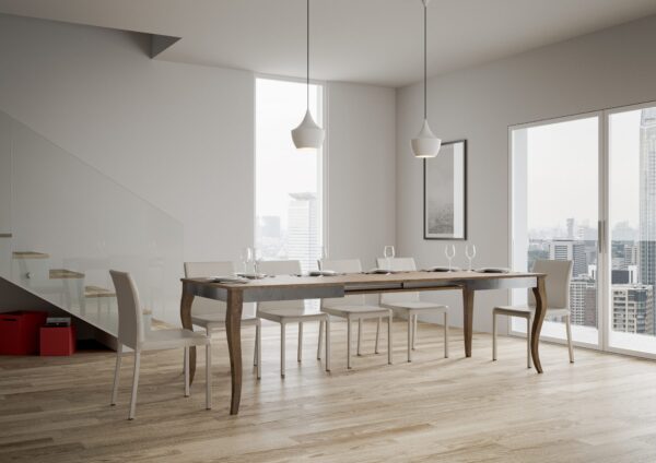 Tavolo allungabile 90x180/284 cm Olanda Iron telaio Grigio