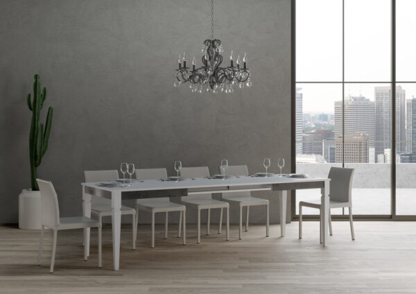 Tavolo allungabile 90x160/264 cm Impero Iron telaio Grigio