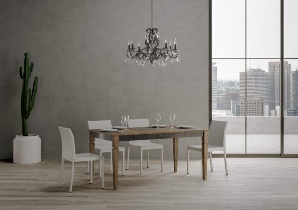 Tavolo allungabile 90x160/264 cm Impero Iron telaio Grigio
