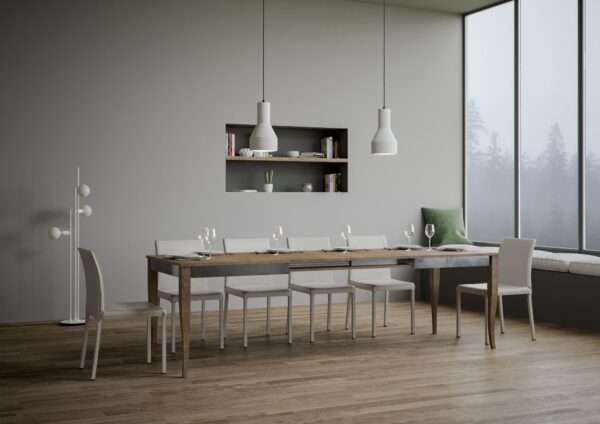 Tavolo allungabile 90x160/264 cm Sciabola Iron telaio Grigio