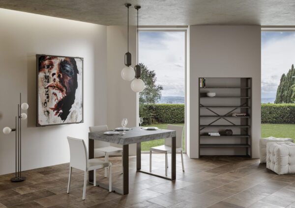 Tavolo allungabile 90x130/234 cm Tecno Premium telaio Antracite