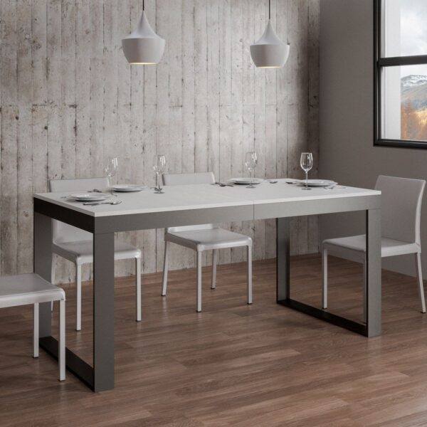 Tavolo allungabile 90x180/284 cm Tecno Evolution telaio Antracite