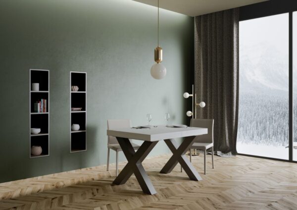 Tavolo allungabile 90x120/224 cm Traffic telaio Antracite