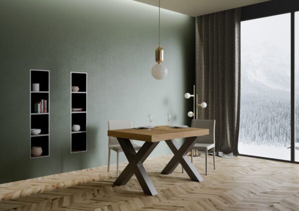 Tavolo allungabile 90x120/224 cm Traffic telaio Antracite