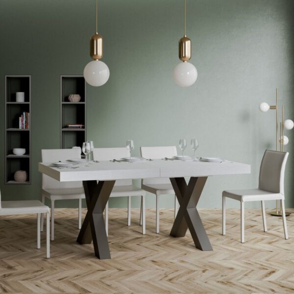 Tavolo allungabile 90x160/420 cm Traffic telaio Antracite