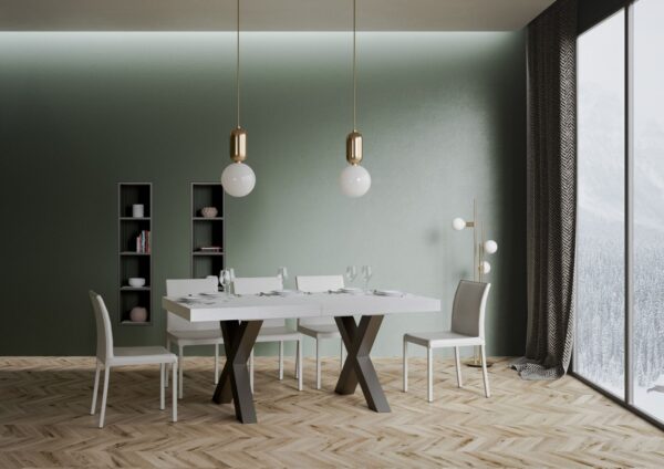 Tavolo allungabile 90x160/420 cm Traffic telaio Antracite