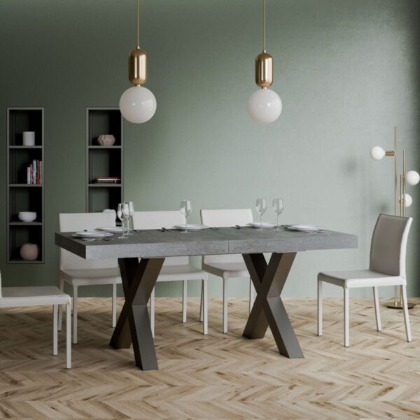 Tavolo allungabile 90x160/420 cm Traffic telaio Antracite