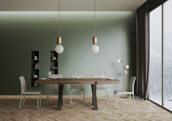 Tavolo allungabile 90x160/420 cm Traffic telaio Antracite
