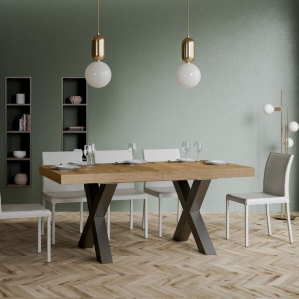 Tavolo allungabile 90x180/440 cm Traffic telaio Antracite