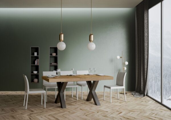 Tavolo allungabile 90x180/440 cm Traffic telaio Antracite