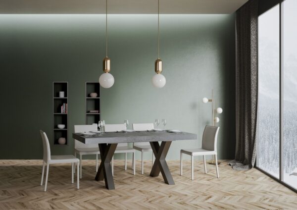 Tavolo allungabile 90x180/440 cm Traffic telaio Antracite