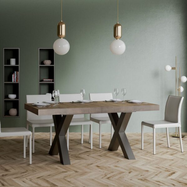 Tavolo allungabile 90x180/440 cm Traffic telaio Antracite