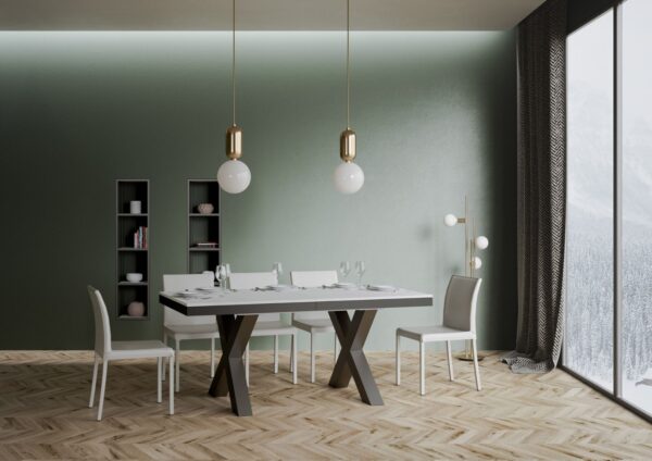 Tavolo allungabile 90x160/264 cm Traffic Evolution telaio Antracite