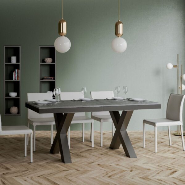 Tavolo allungabile 90x160/264 cm Traffic Evolution telaio Antracite