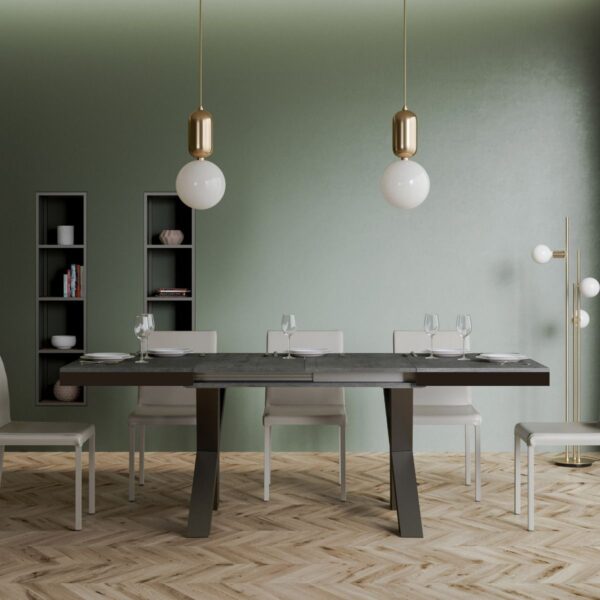 Tavolo allungabile 90x160/264 cm Traffic Evolution telaio Antracite