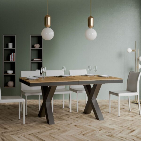 Tavolo allungabile 90x180/284 cm Traffic Evolution telaio Antracite