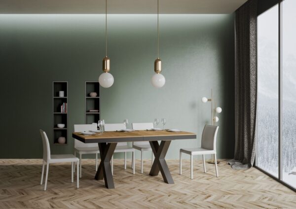 Tavolo allungabile 90x180/284 cm Traffic Evolution telaio Antracite