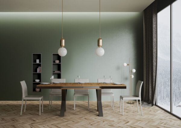 Tavolo allungabile 90x180/284 cm Traffic Evolution telaio Antracite