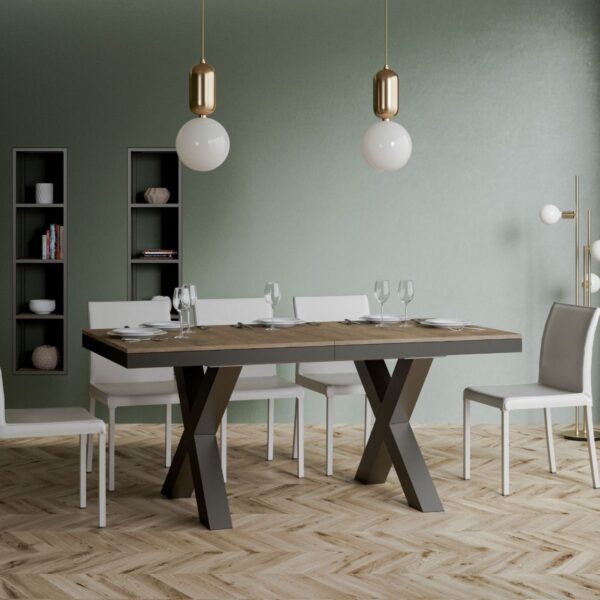 Tavolo allungabile 90x180/284 cm Traffic Evolution telaio Antracite
