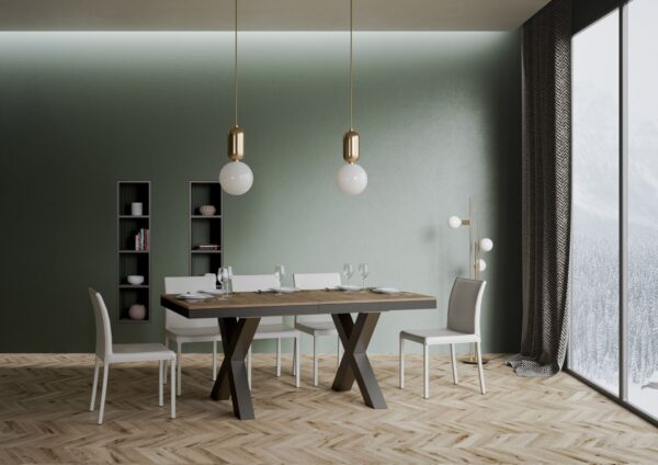 Tavolo allungabile 90x180/284 cm Traffic Evolution telaio Antracite