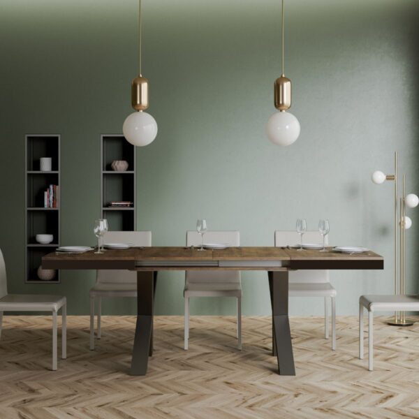 Tavolo allungabile 90x180/284 cm Traffic Evolution telaio Antracite