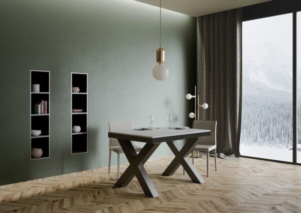 Tavolo allungabile 90x120/380 cm Traffic Evolution telaio Antracite