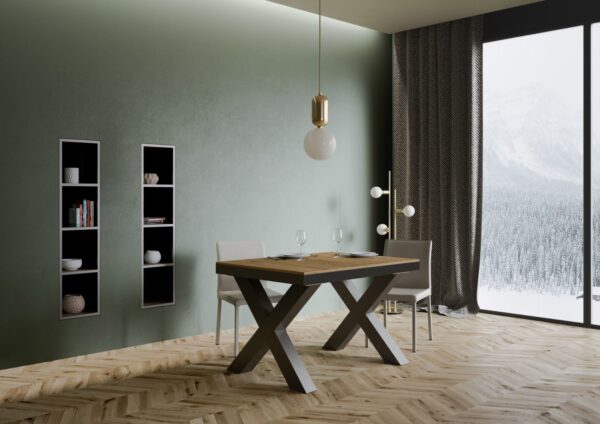 Tavolo allungabile 90x120/380 cm Traffic Evolution telaio Antracite