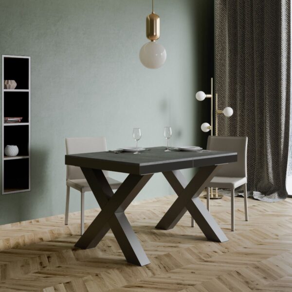 Tavolo allungabile 90x120/380 cm Traffic Evolution telaio Antracite
