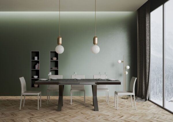 Tavolo allungabile 90x120/380 cm Traffic Evolution telaio Antracite