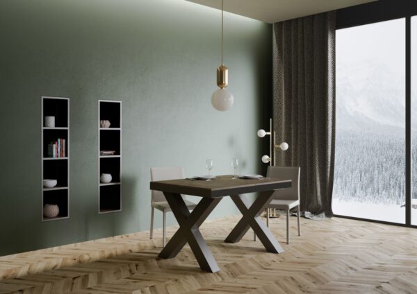 Tavolo allungabile 90x120/380 cm Traffic Evolution telaio Antracite