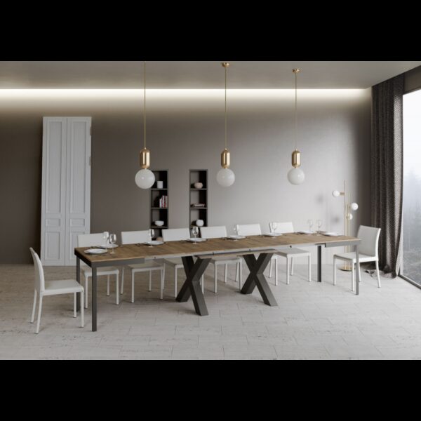 Tavolo allungabile 90x120/380 cm Traffic Evolution telaio Antracite