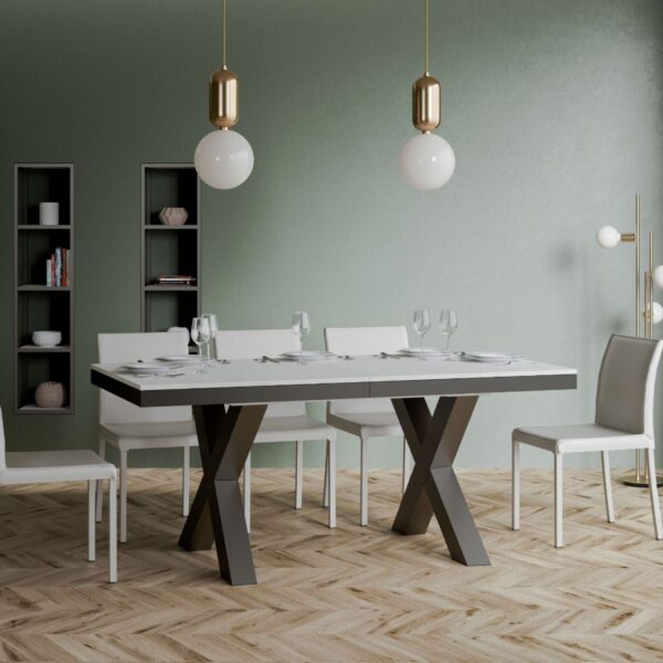 Tavolo allungabile 90x160/420 cm Traffic Evolution telaio Antracite