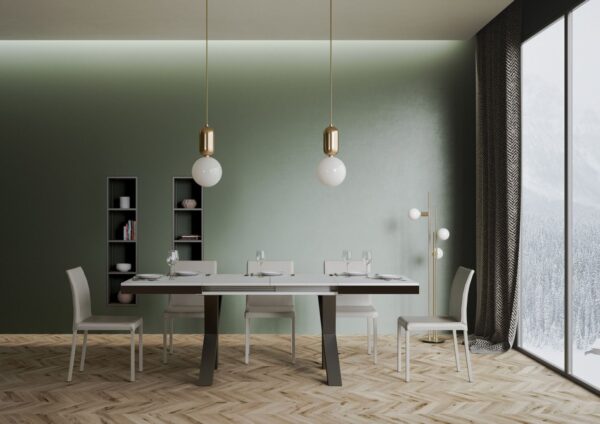 Tavolo allungabile 90x160/420 cm Traffic Evolution telaio Antracite