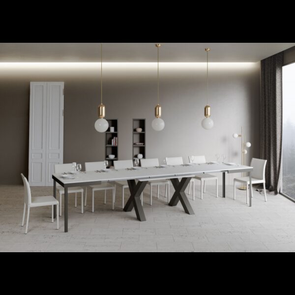 Tavolo allungabile 90x160/420 cm Traffic Evolution telaio Antracite