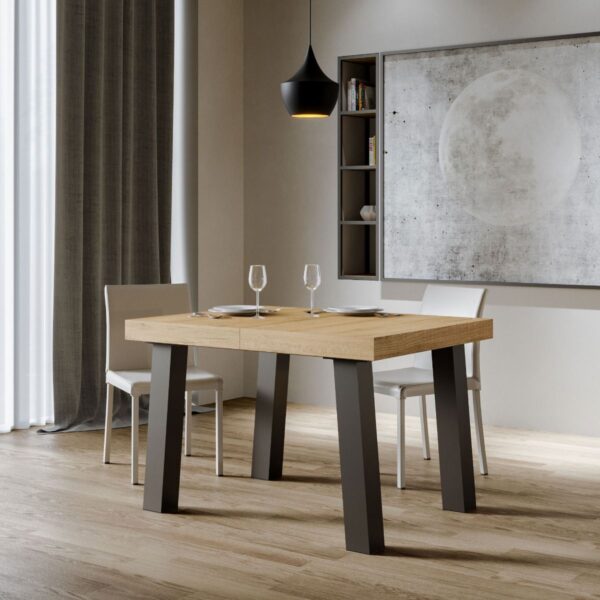 Tavolo allungabile 90x120/224 cm Bridge telaio Antracite