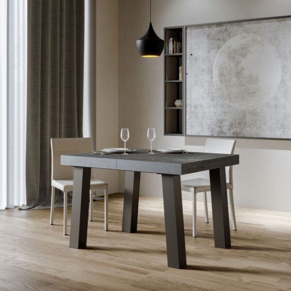 Tavolo allungabile 90x140/244 cm Bridge telaio Antracite