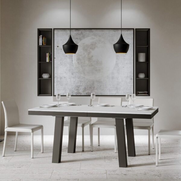Tavolo allungabile 90x180/284 cm Bridge Evolution telaio Antracite