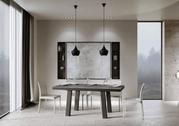 Tavolo allungabile 90x160/420 cm Bridge Evolution telaio Antracite