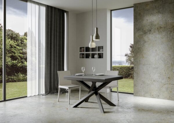 Tavolo allungabile 90x120/224 cm Volantis Evolution telaio Antracite