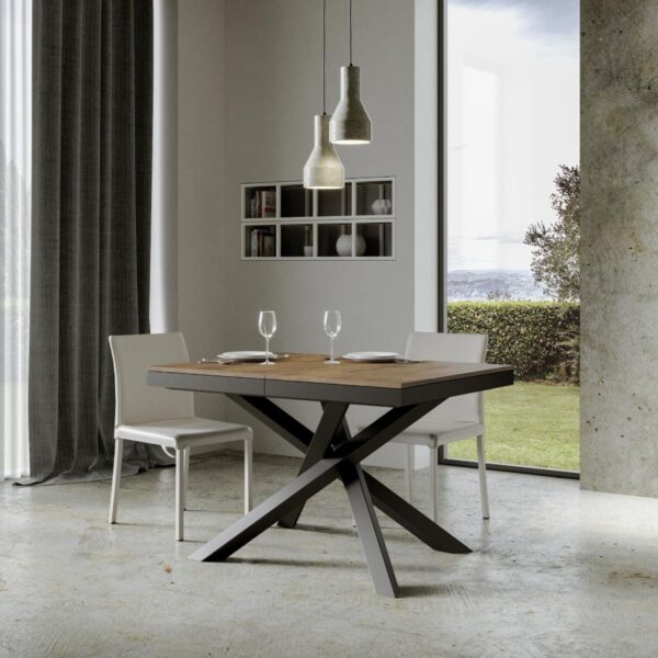 Tavolo allungabile 90x120/224 cm Volantis Evolution telaio Antracite